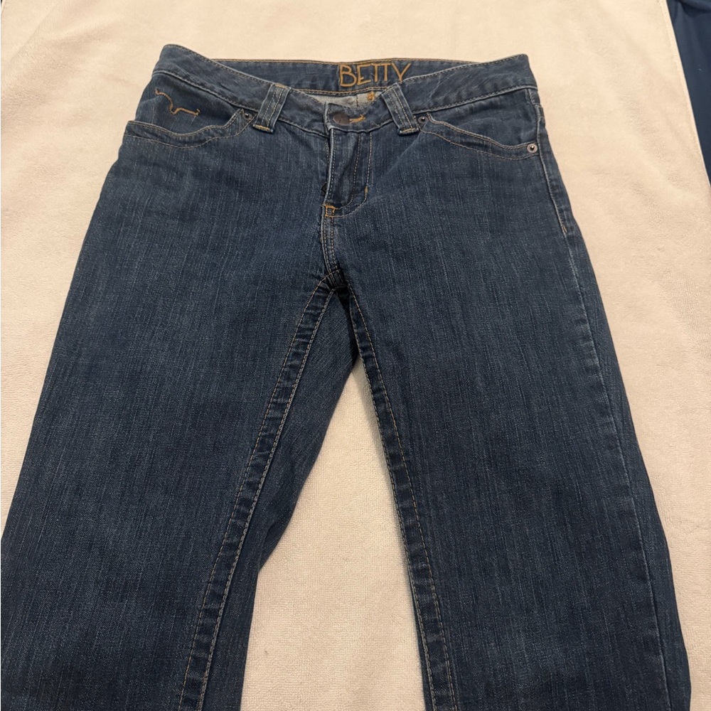 Kimes Ranch Dark Blue Straight Leg Jeans